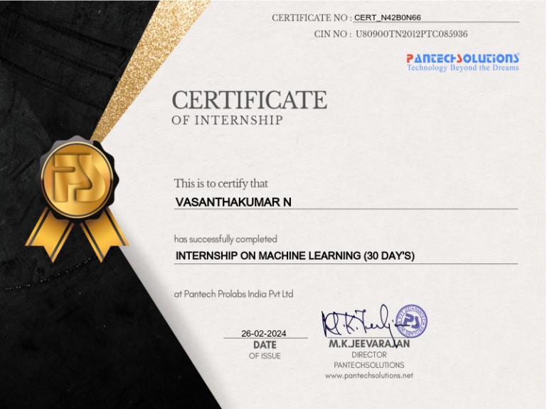 Vasanth Portfolio