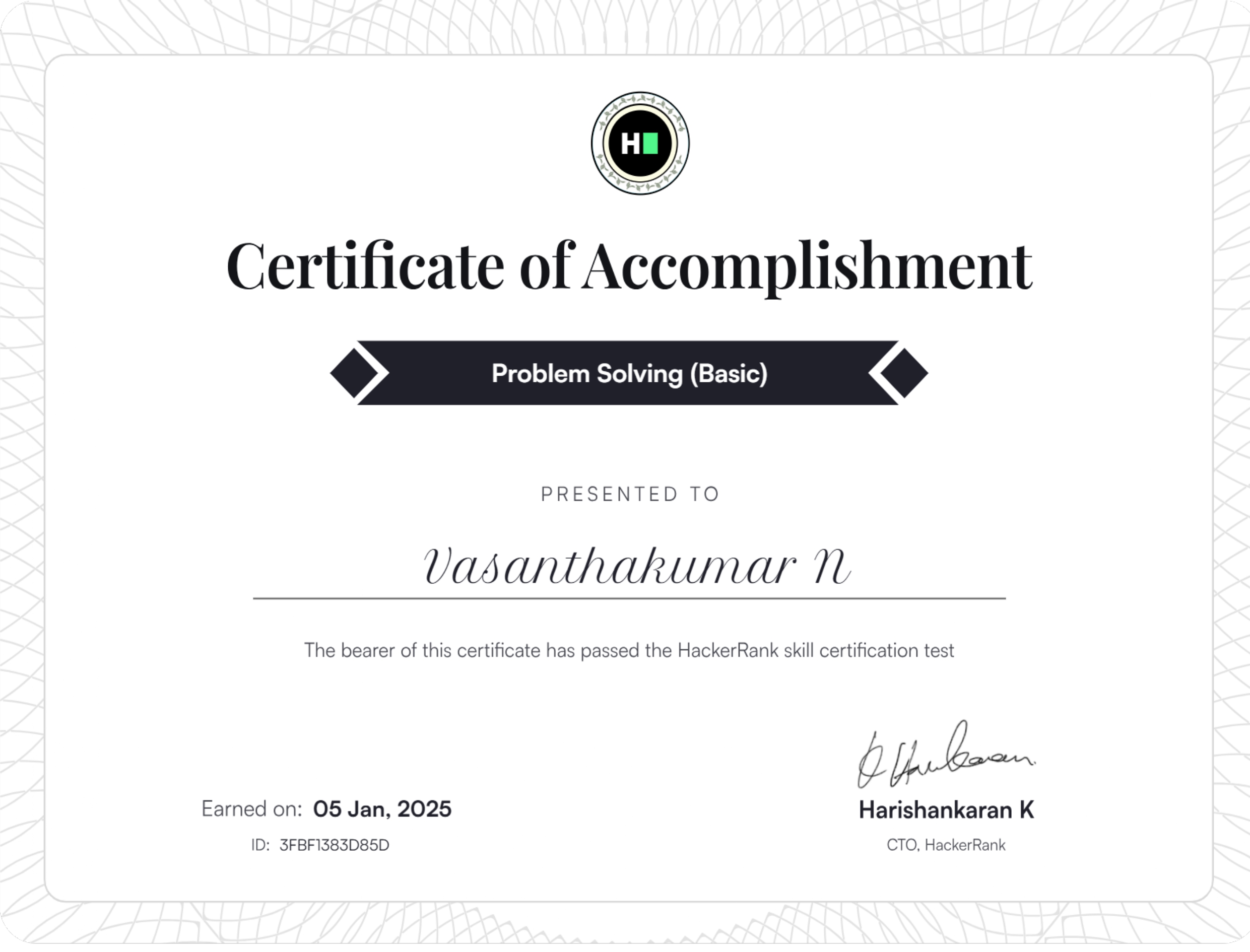 Vasanth Portfolio